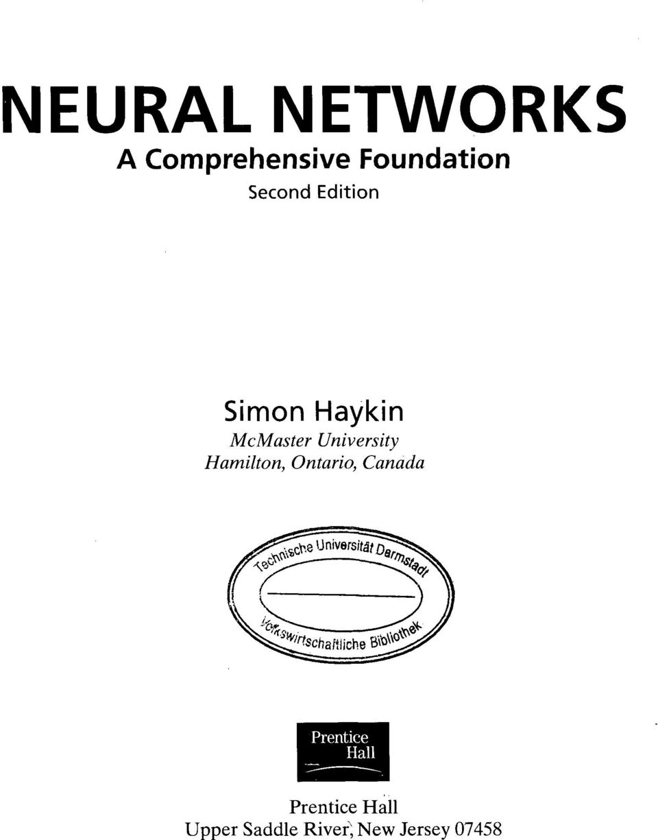 simon haykin neural networks